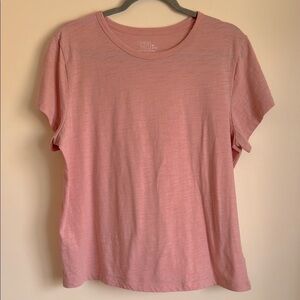 Time and Tru Pink Short Sleeve T-Shirt Relaxed Fit Size XL
